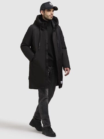 khujo Wintermantel ' Anth-YM ' in Schwarz