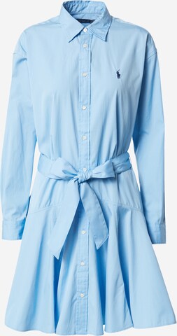 Polo Ralph Lauren Shirt Dress in Blue: front