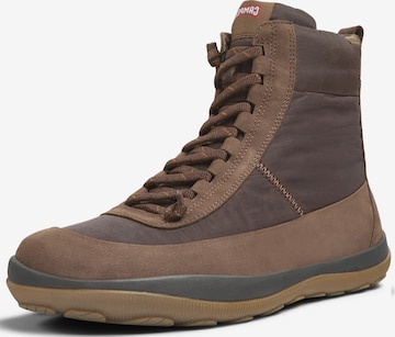 CAMPER Lace-Up Boots 'PEU PISTA' in Brown: front