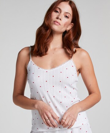 Hunkemöller Μπλουζάκι ύπνου σε λευκό