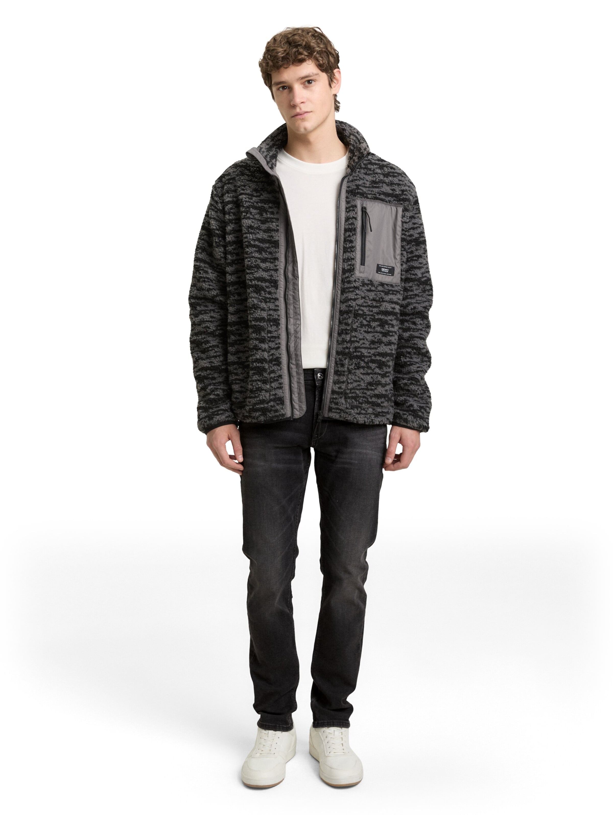 TOM TAILOR DENIM Slimfit Jeans in Schwarz