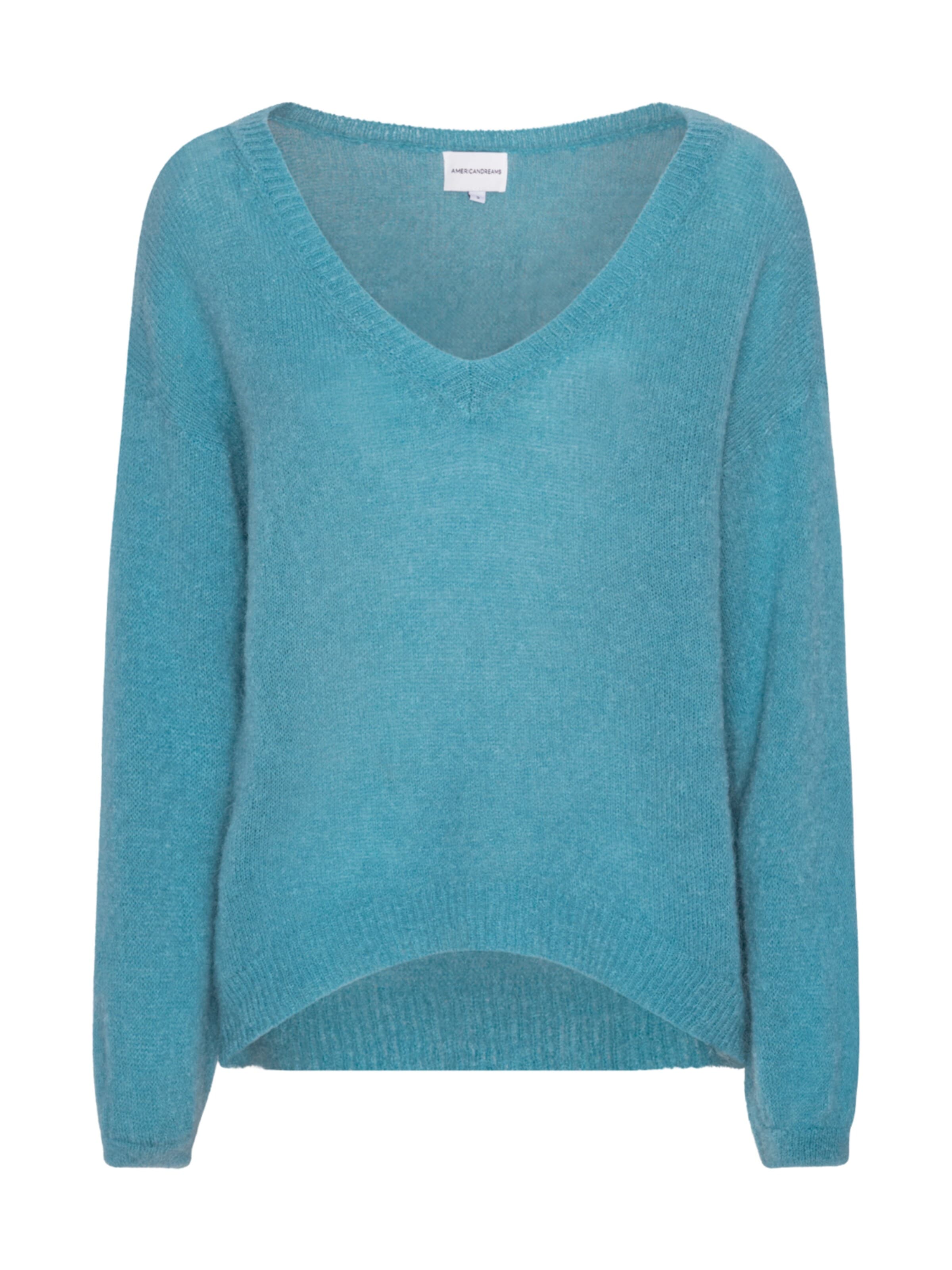 americandreams Oversizepullover 'Silja'‌‌‌‌‌ in Blau: Vorderseite