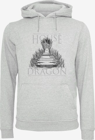 F4NT4STIC Sweatshirt 'House Of The Dragon Throne' in Grijs: voorkant