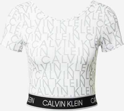 Calvin Klein Performance T-shirt fonctionnel en gris / noir / blanc, Vue avec produit