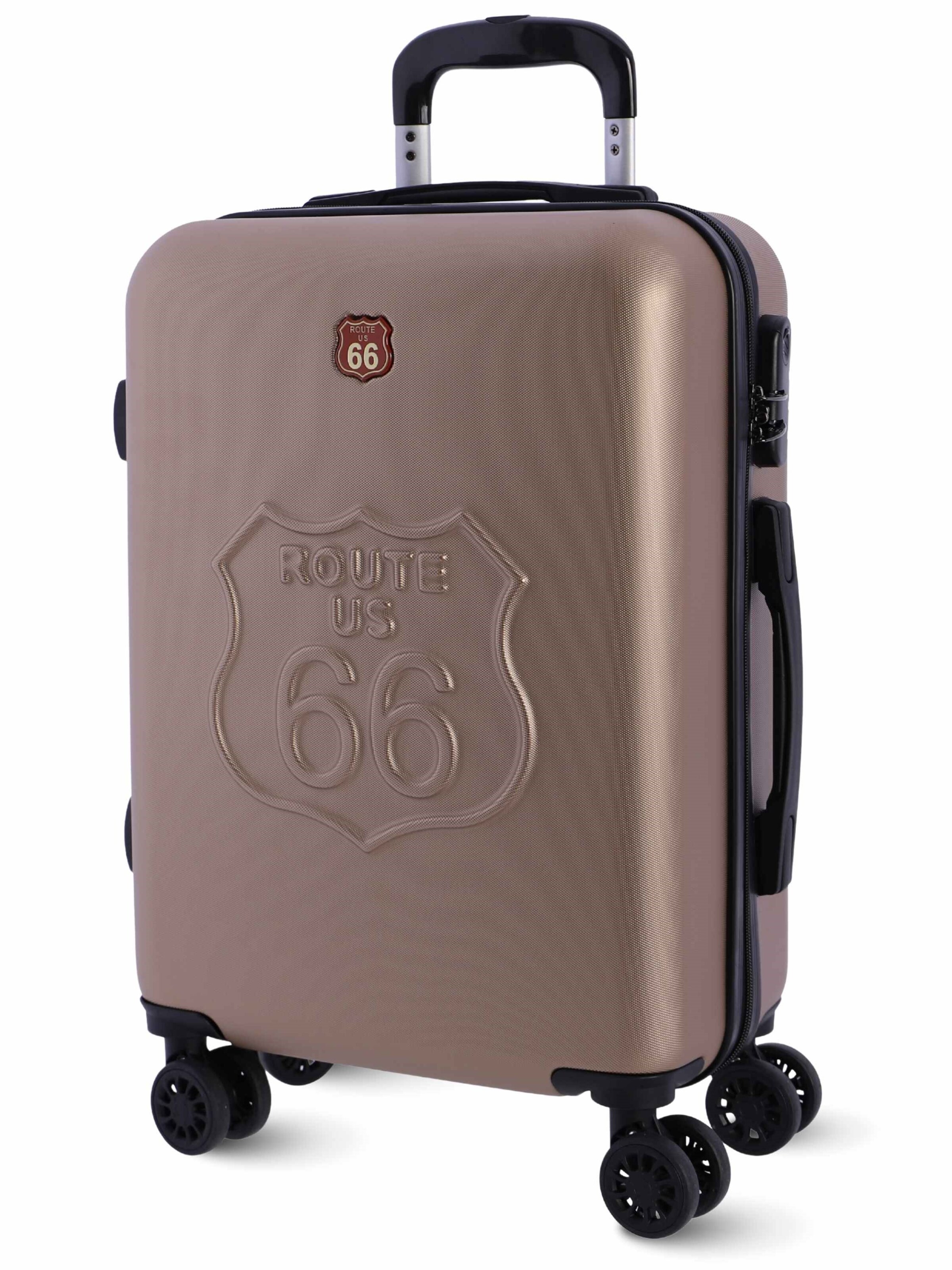 Route 66 - Carrito 'Route 66 - Maleta Cabina 55x40x20' en beige: frente