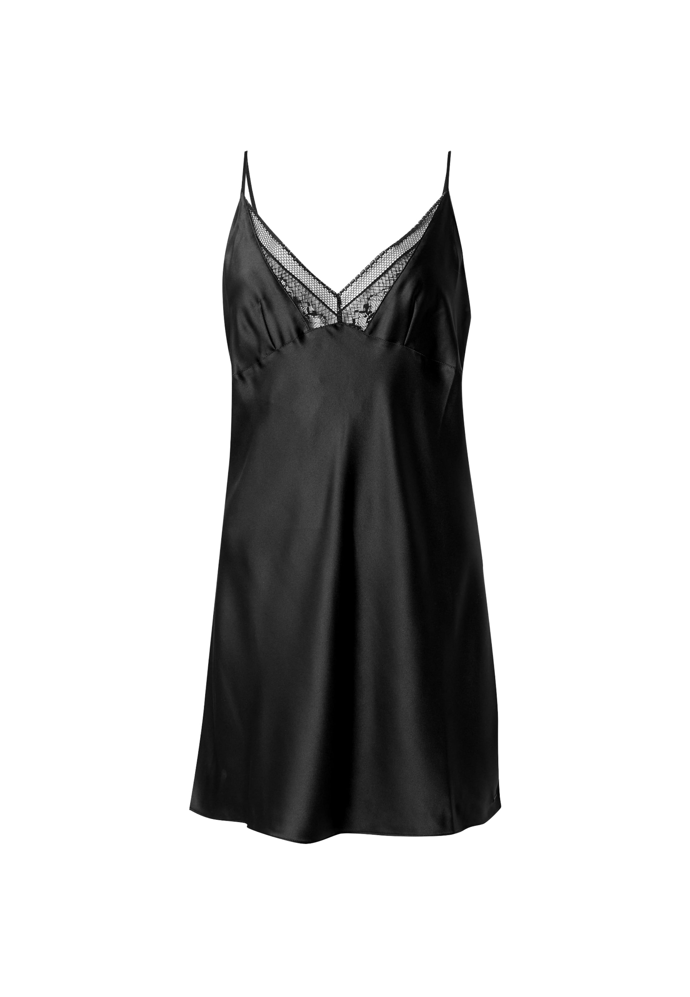 melns Calvin Klein Underwear Apakškleita 'CHEMISE': no priekšpuses