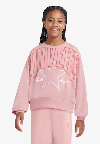 CONVERSE Sweatshirt in Roze: voorkant