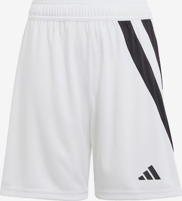 ADIDAS PERFORMANCE Regular Workout Pants 'Fortore 23' in White: front