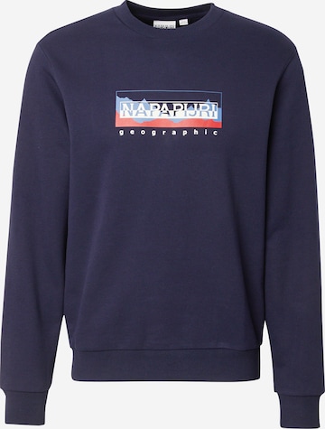Sweat-shirt NAPAPIJRI en bleu : devant
