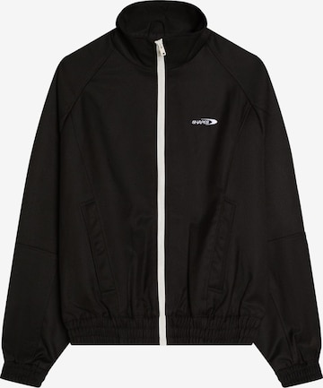 Bershka Välikausitakki värissä musta: etupuoli