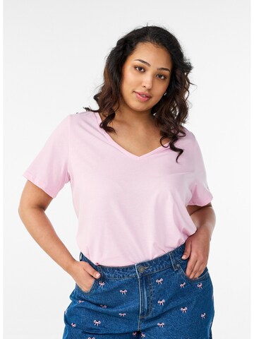 Zizzi Majica 'MKATJA' | rdeča barva: sprednja stran