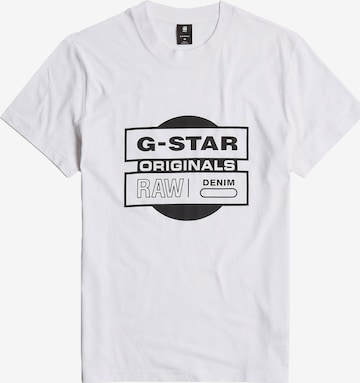 G-STAR T-Shirt in Weiß: Vorderseite