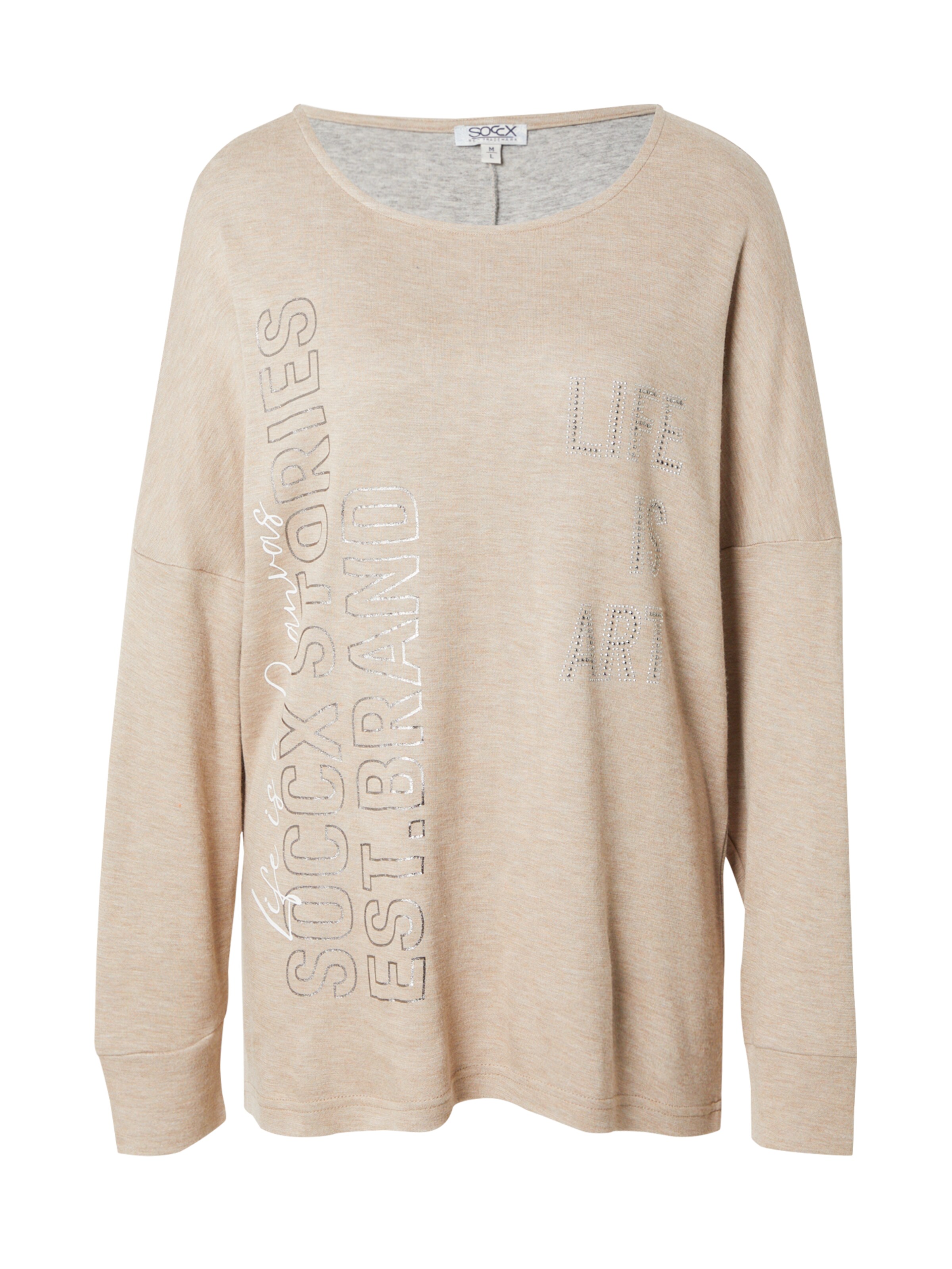 T-shirt Soccx en jaune : devant