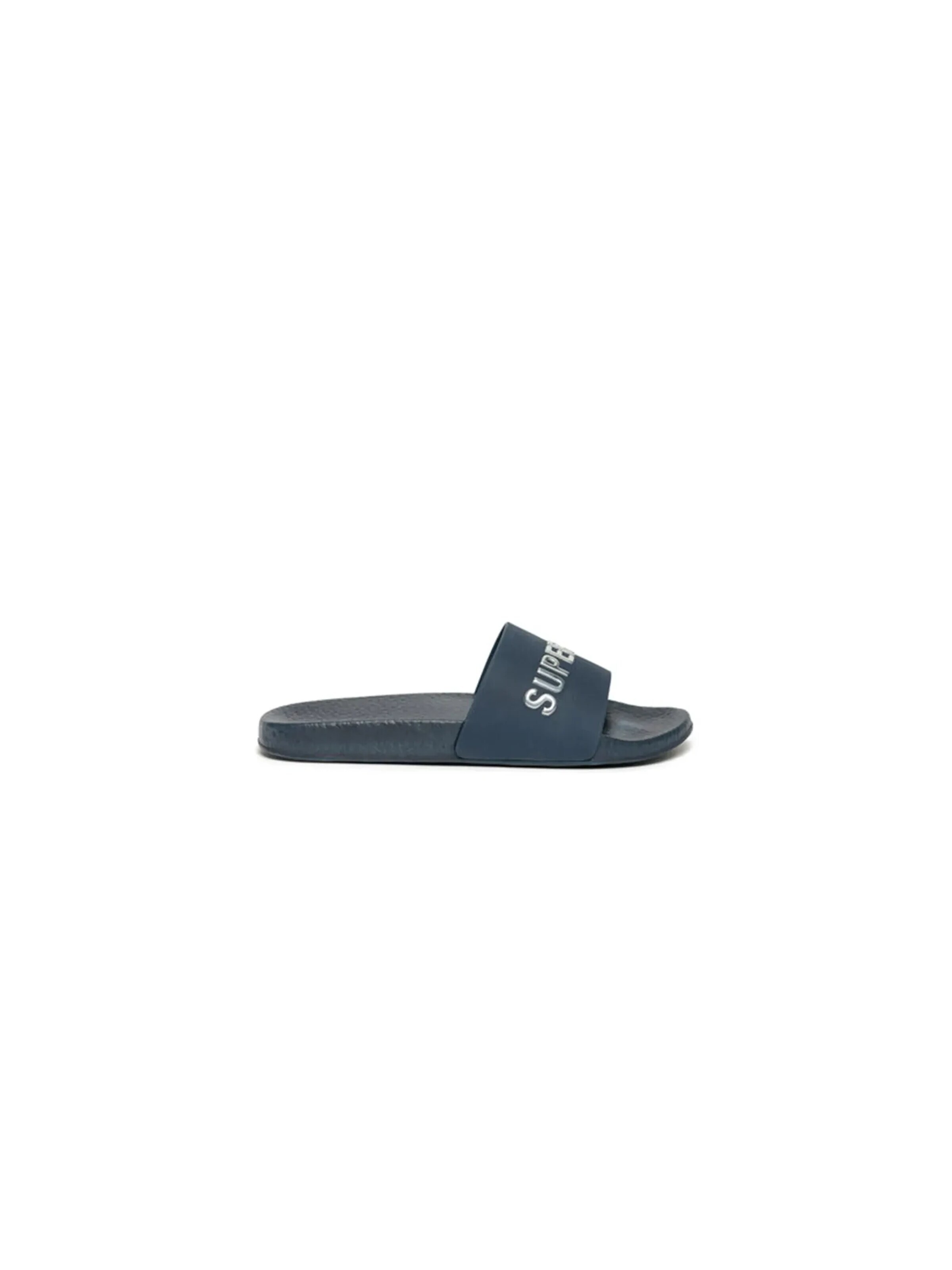 Superdry & Co Strand-/badschoen 'Premium Metallic' in Blauw: voorkant