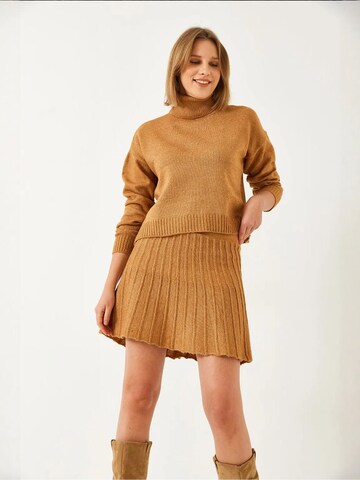 Bianco Lucci Kostuum in Bruin: voorkant