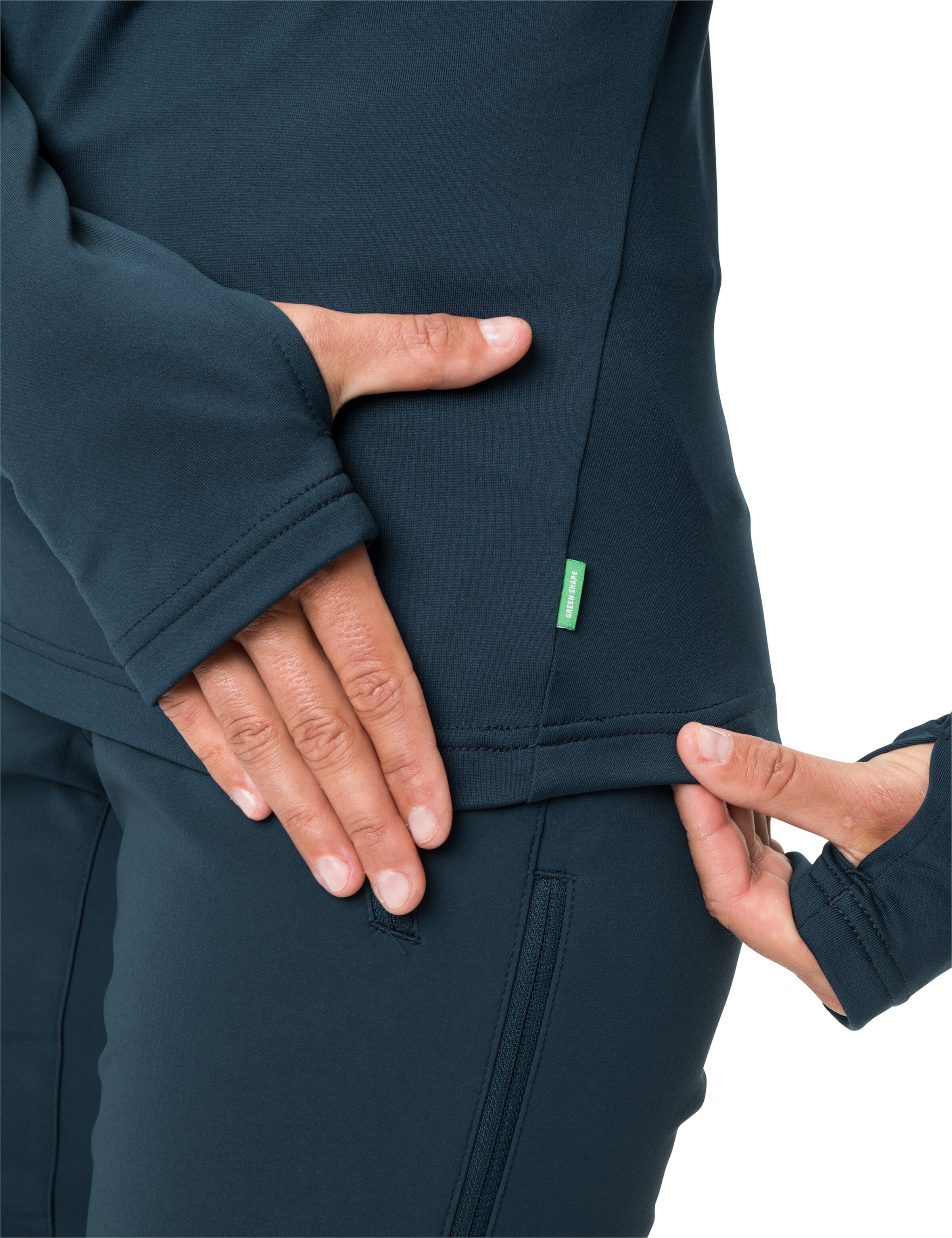 VAUDE Athletic Sweater 'Livigno' in Blue