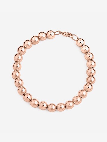CLASSYANDFABULOUS Jewelry Bracelet 'Kugelarmband 7mm 14k Gold filled/ 14k Roségold filled/ 925 Sterling Silber' in Gold: front