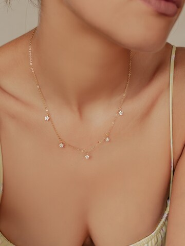 Hey Happiness Ketting 'Bloom' in Goud: voorkant