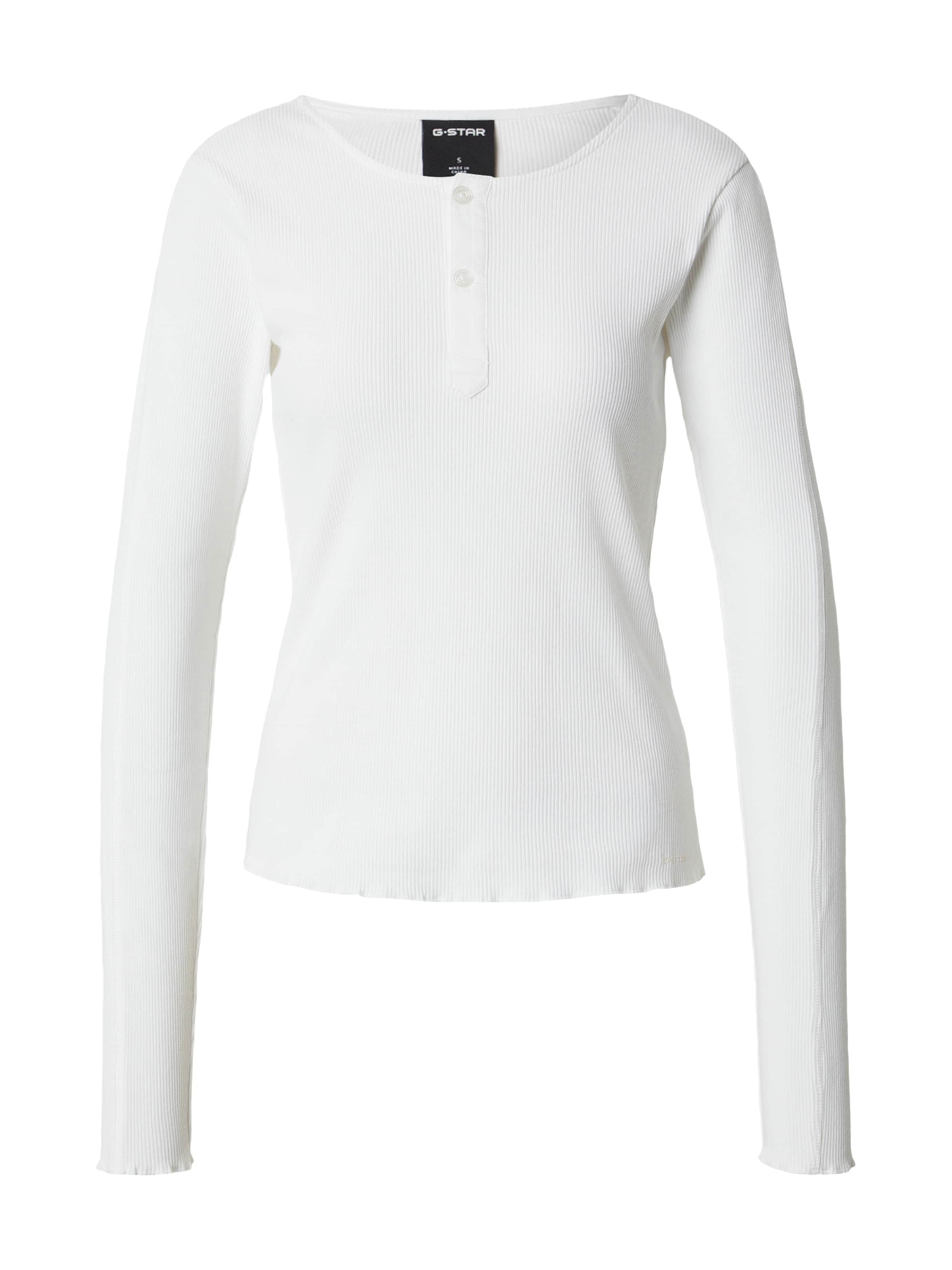 G-STAR Tričko – bílá: přední strana