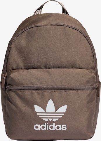 ADIDAS ORIGINALS Backpack 'Adicolor' in Brown: front