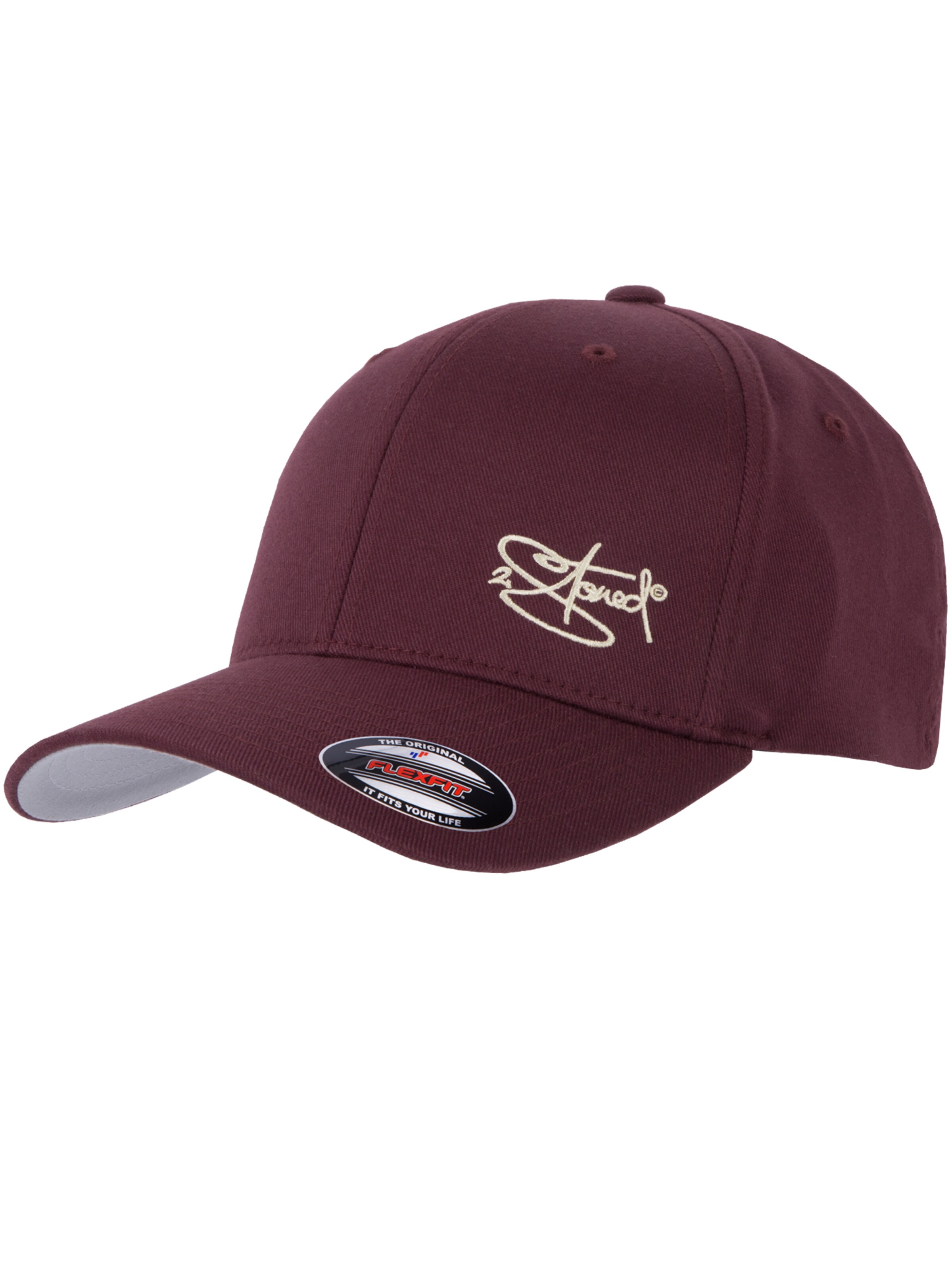 2Stoned Cap 'Flexfit Wooly Combed Classic' in Bordeaux, Item view
