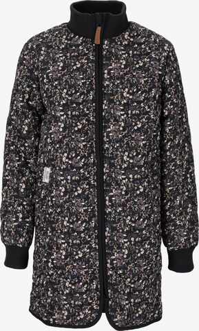 Weather Report Outdoorjacke 'Floral' in Schwarz: predná strana