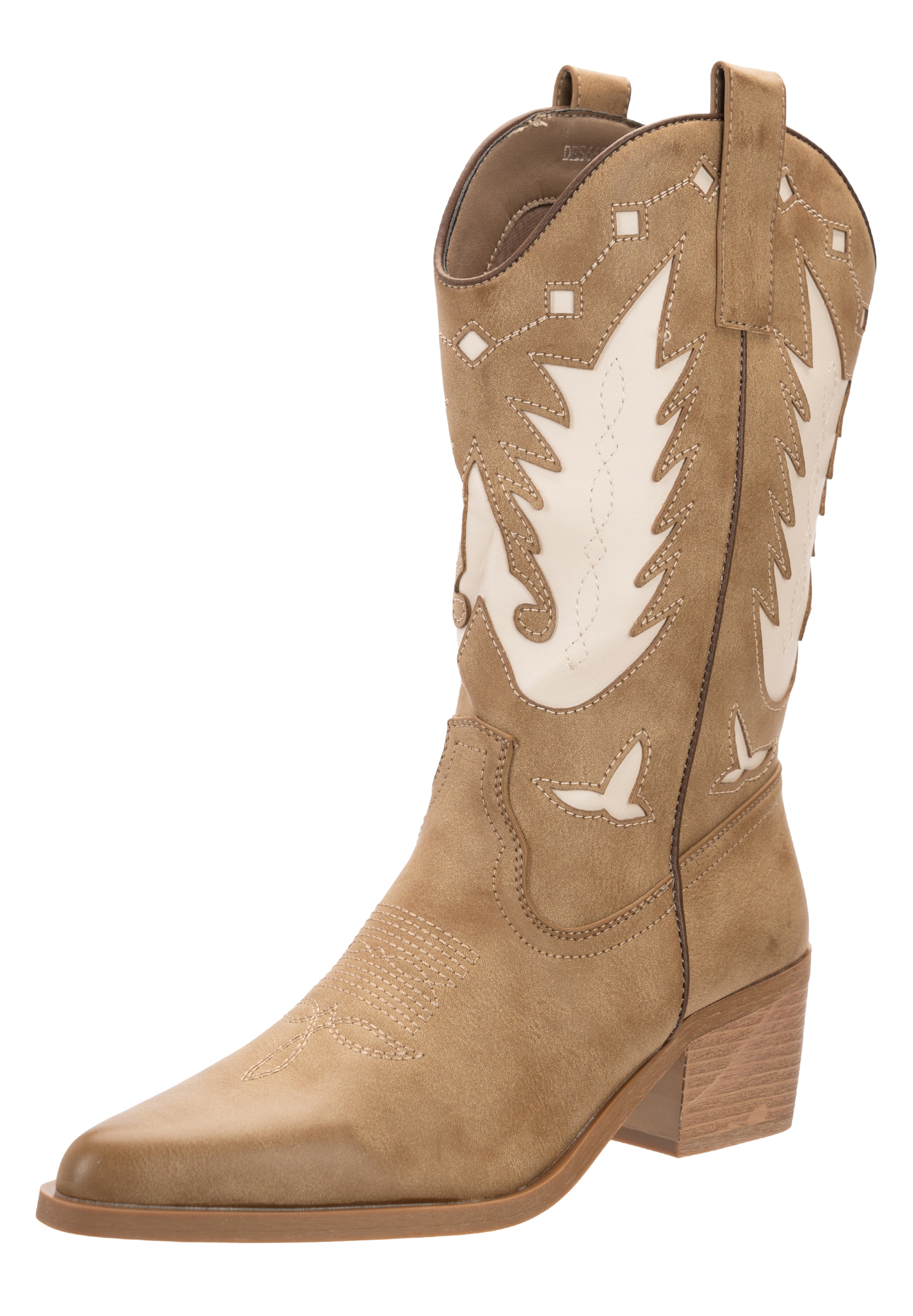 Stivale da cowboy di Salinyang in verde: frontale