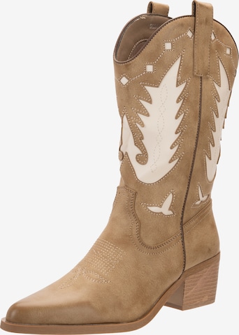 Salinyang Cowboylaarzen in Groen: voorkant