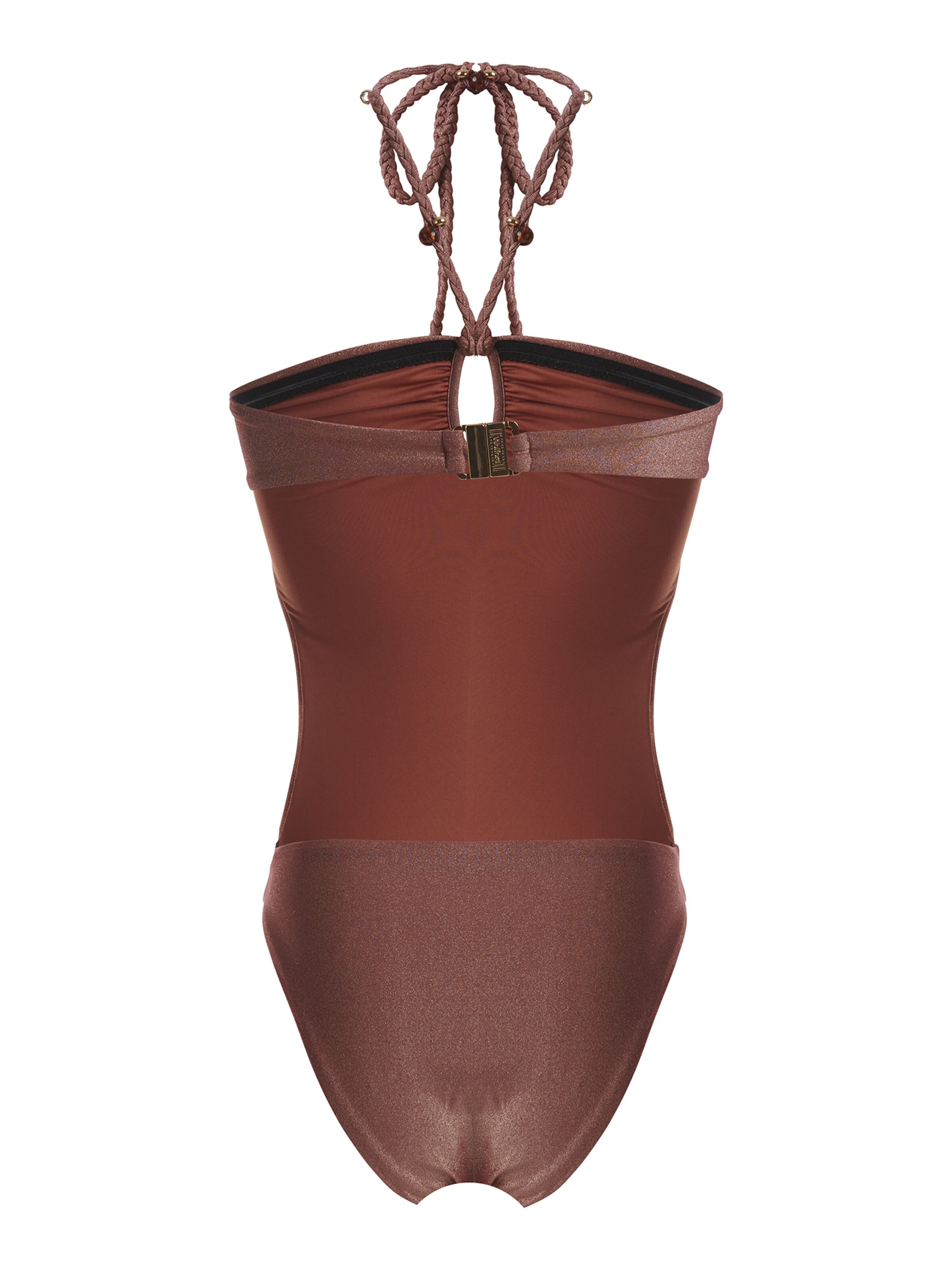 Wolford Badeanzug ' Disco One Piece ' in Bronze