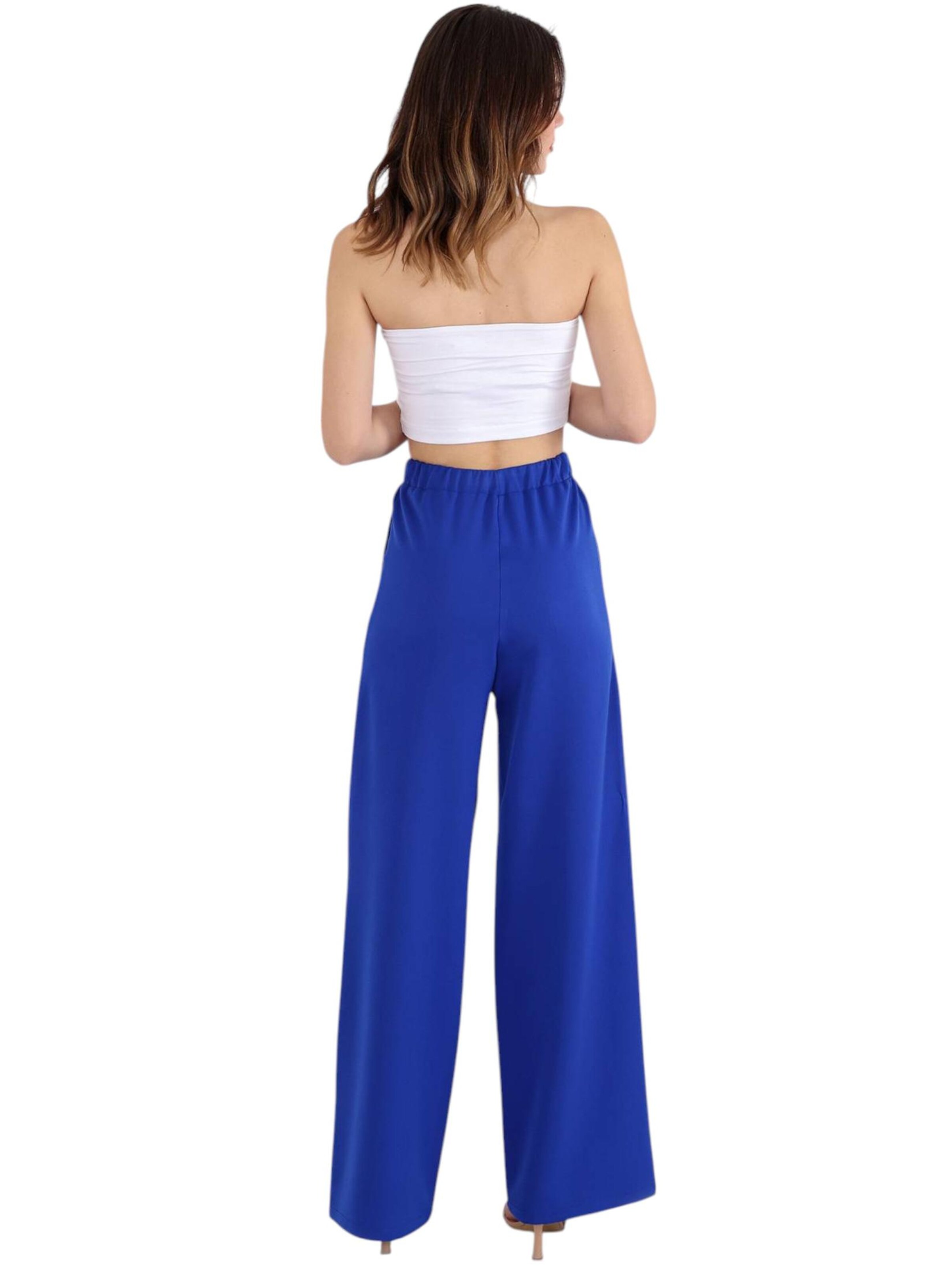 fashionshowcase Wide leg Broek 'ALIN' in Blauw