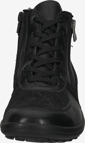 COSMOS COMFORT Lace-Up Ankle Boots in Black