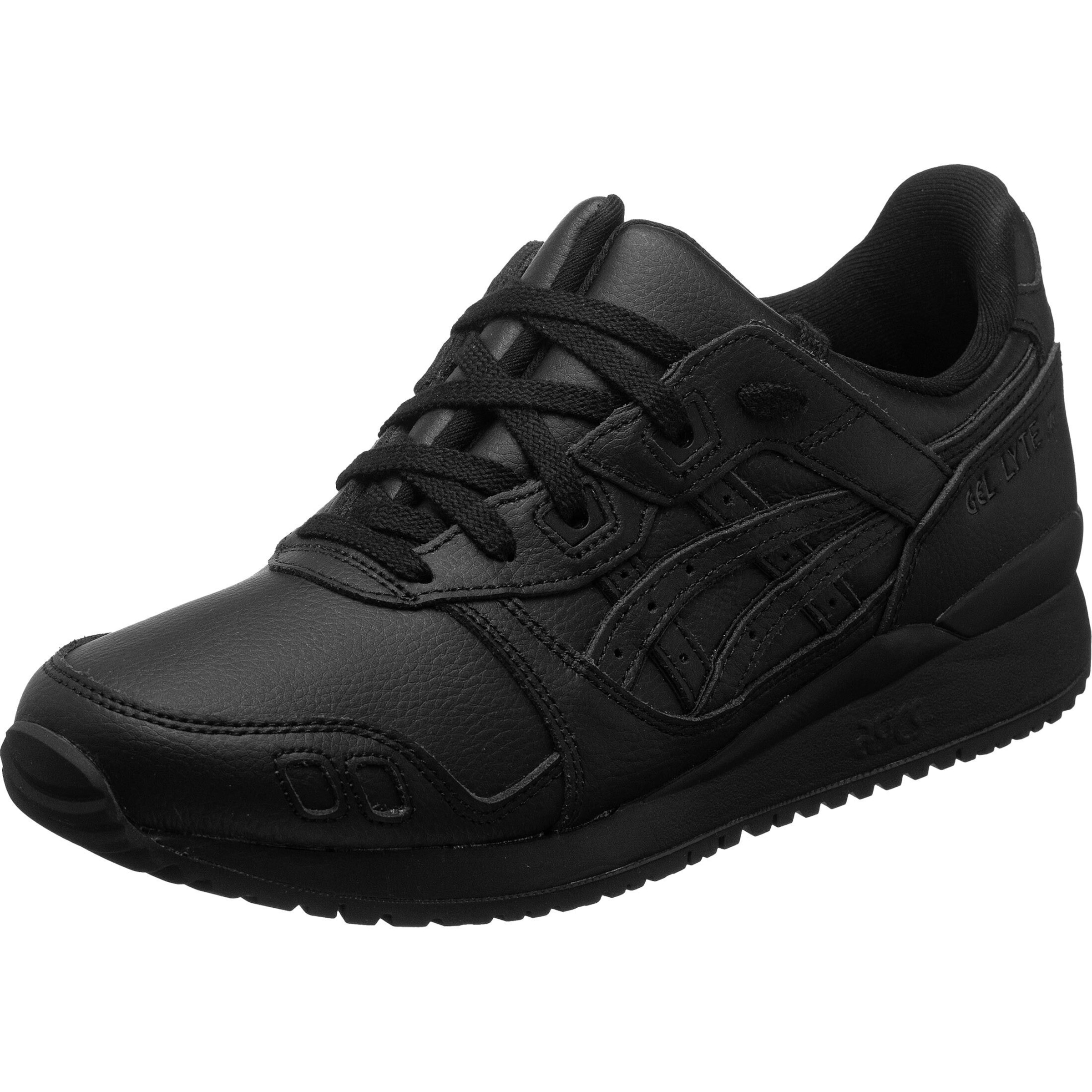 Black leather asics gel lyte iii deals