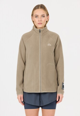 SOS Functionele fleece jas 'Munson' in Bruin: voorkant