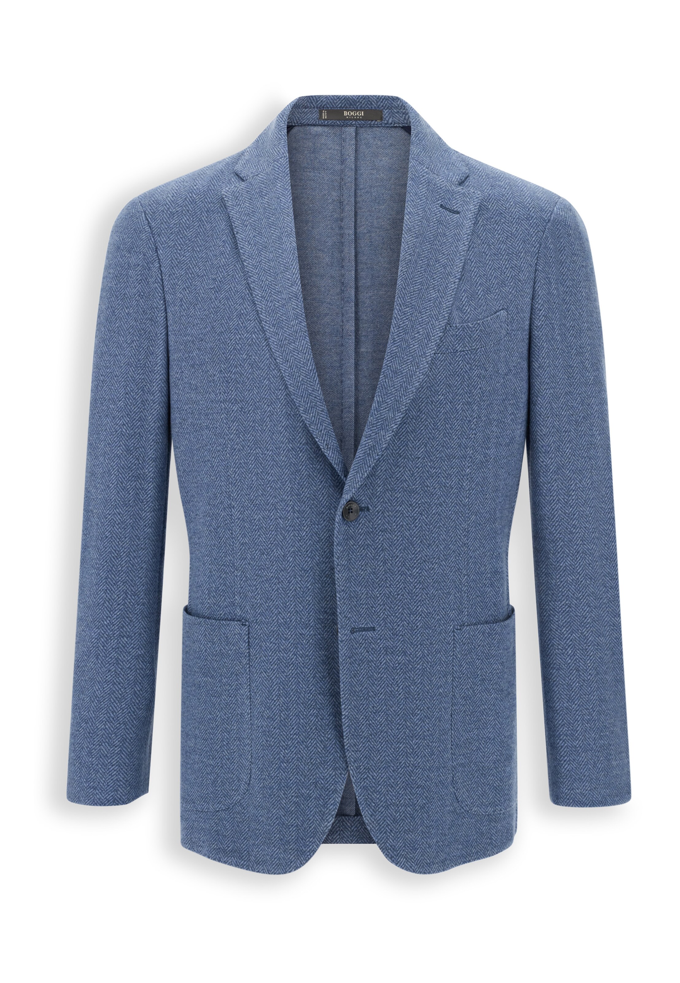 Coupe regular Veste de costume Boggi Milano en bleu : devant