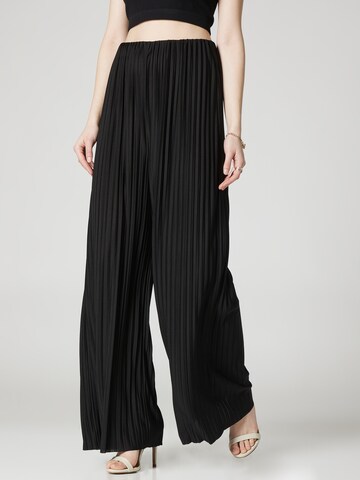 Guido Maria Kretschmer Women Wide Leg Hose 'Saphia' in Schwarz: predná strana