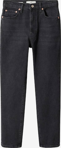 MANGO Slimfit Jeans in Zwart: voorkant