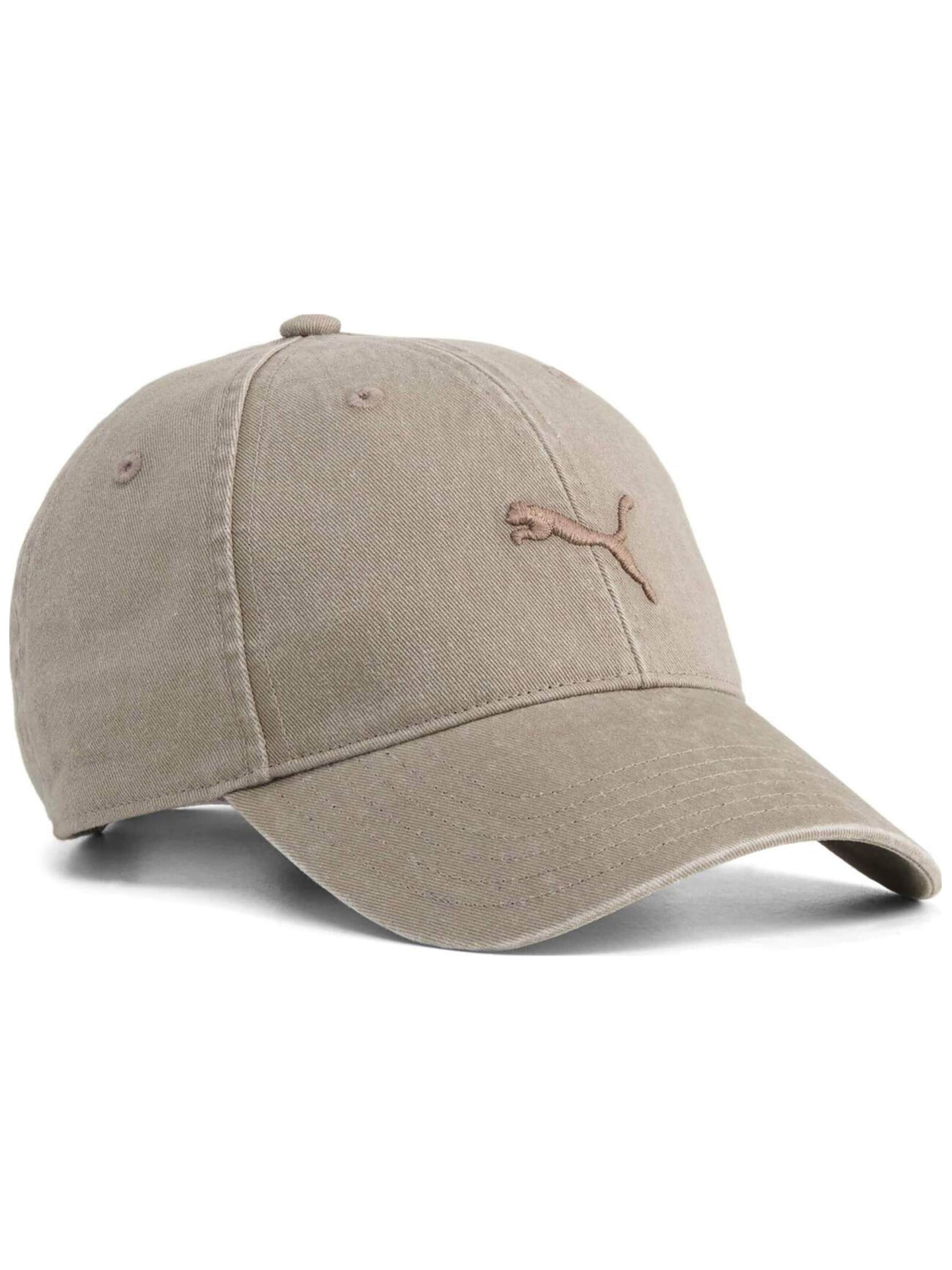 Cappello da baseball sportivo 'Puma Premium Ess Classic Bb Cap' di PUMA in beige: frontale
