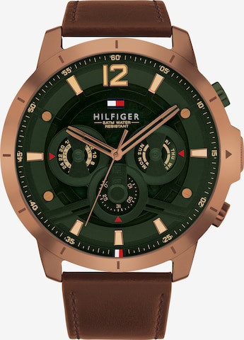 TOMMY HILFIGERAnalogni sat 'LUCA' - smeđa boja: prednji dio