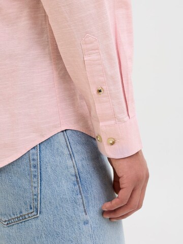 Slim fit Camicia 'JJESummer' di JACK & JONES in rosa