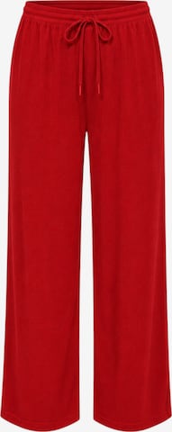 fashionshowcase Broek 'FLORYN – Palazzohose Crinkle' in Rood: voorkant