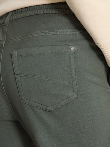 CECIL Zúžený Kalhoty se sklady v pase – zelená