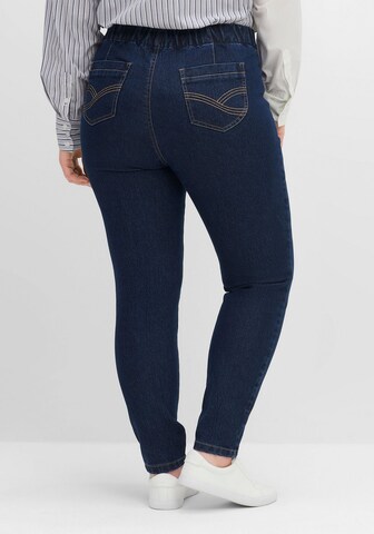 SHEEGO Skinny Jeggings - Modrá