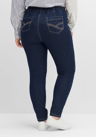 SHEEGO Skinny Jeggings i blå