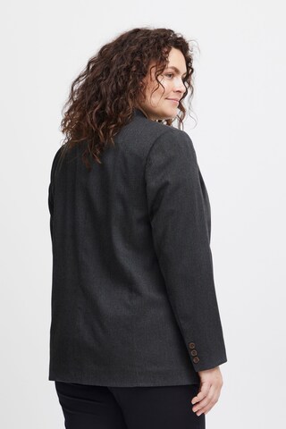 Fransa Curve Blazer in Schwarz