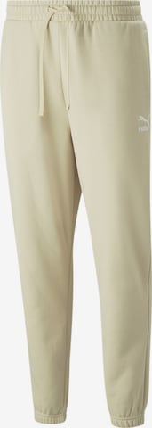 Effilé Pantalon 'Classics' PUMA en beige : devant