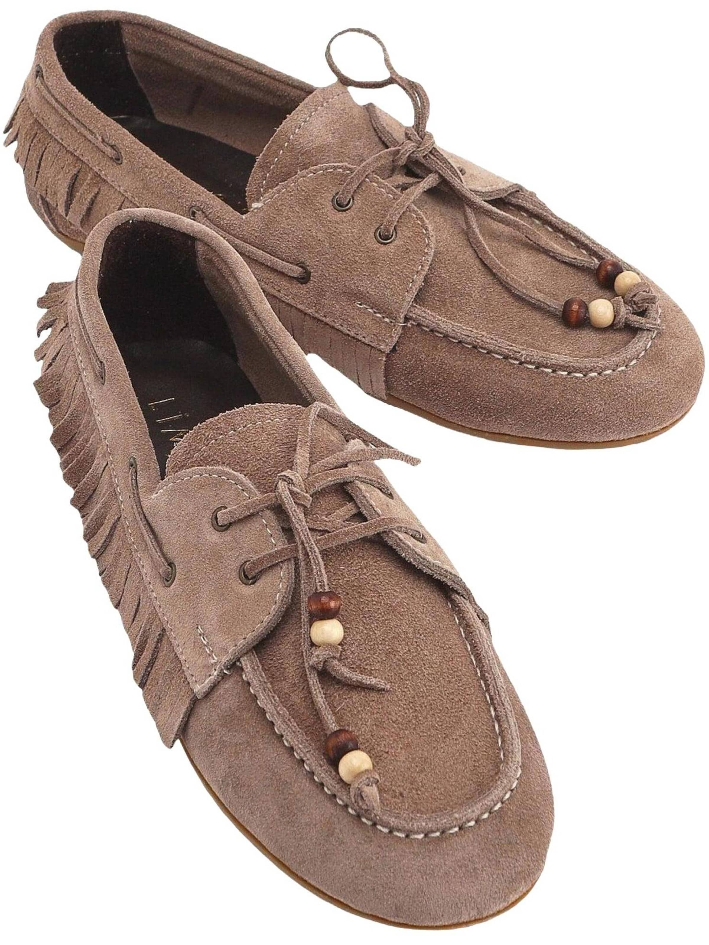 Limoya Mokassin 'Rania'‌‌‌ in Beige: Vorderseite