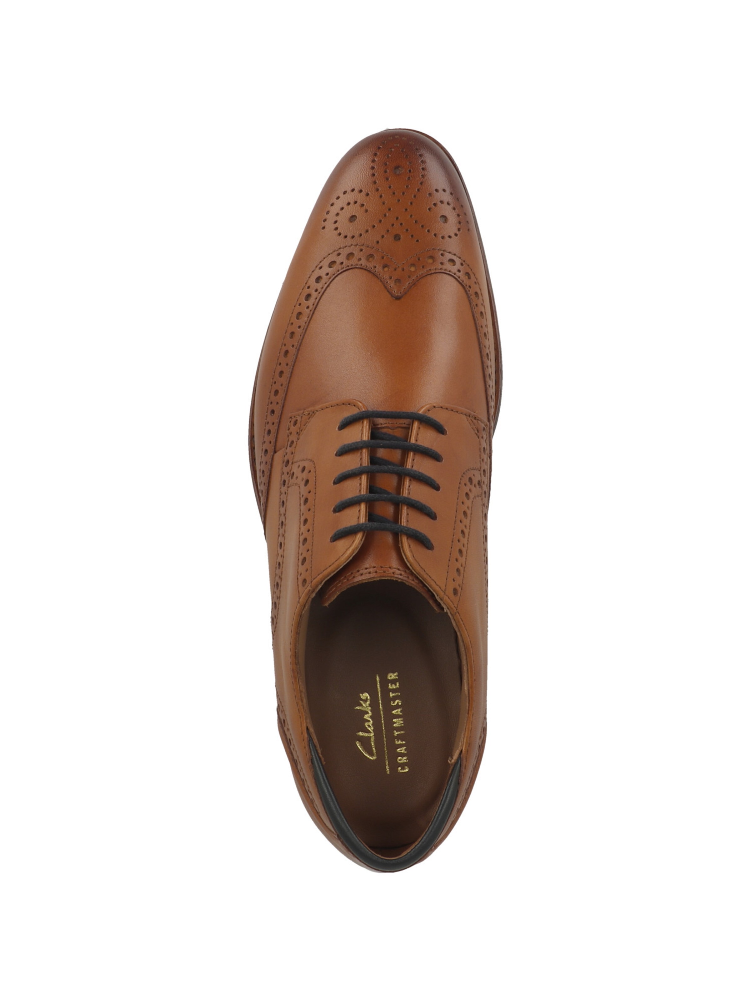 CLARKS - Sapato com atacadores em castanho