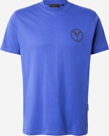 T-Shirt Carlo Colucci en bleu : devant
