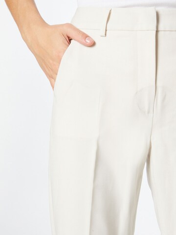 Tapered Pantaloni cu dungă de la Weekend Max Mara pe bej