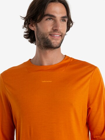 ICEBREAKER Λειτουργικό μπλουζάκι 'ZoneKnit' σε πορτοκαλί